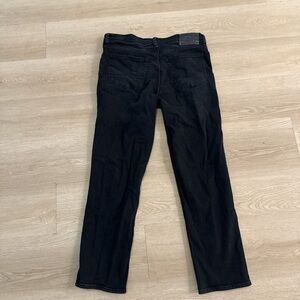 Classic Black Men's Straight Jeans